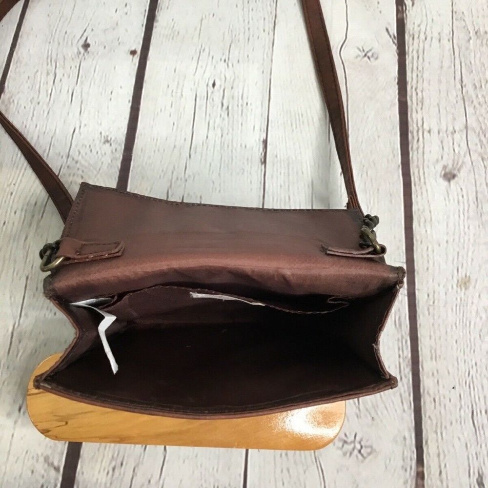 Mossimo Supply Co Women’s Brown Hippie Ethno Style Small Crossbody Handbag - Picture 9 of 13